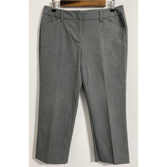 New York & Company Pants - New York And Company Cropped Pants Women's 6 Gray Career Work Business Attire